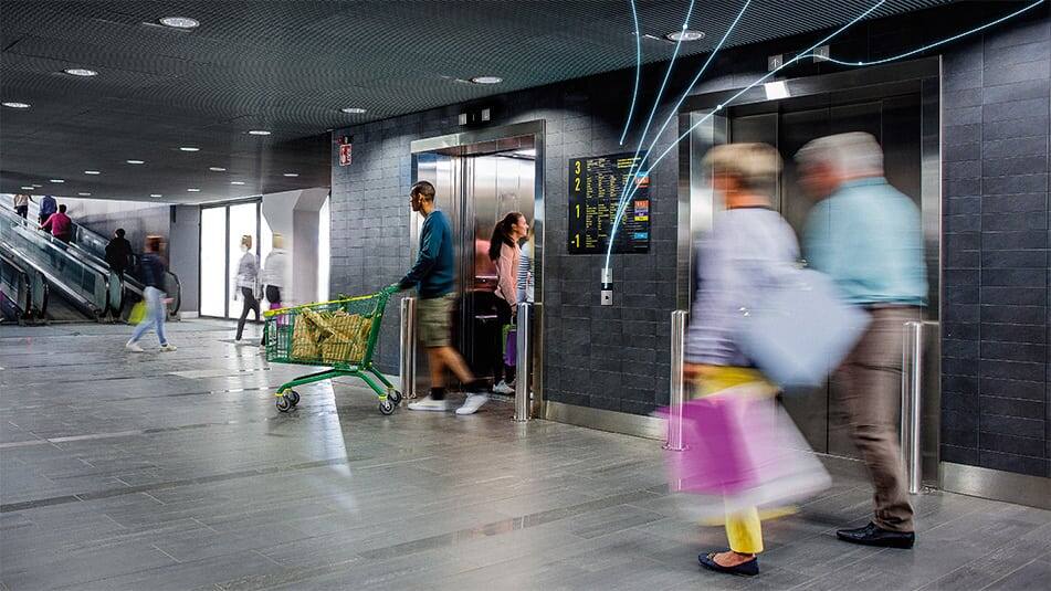 Connectivity enables smooth and efficient people flow in busy settings.